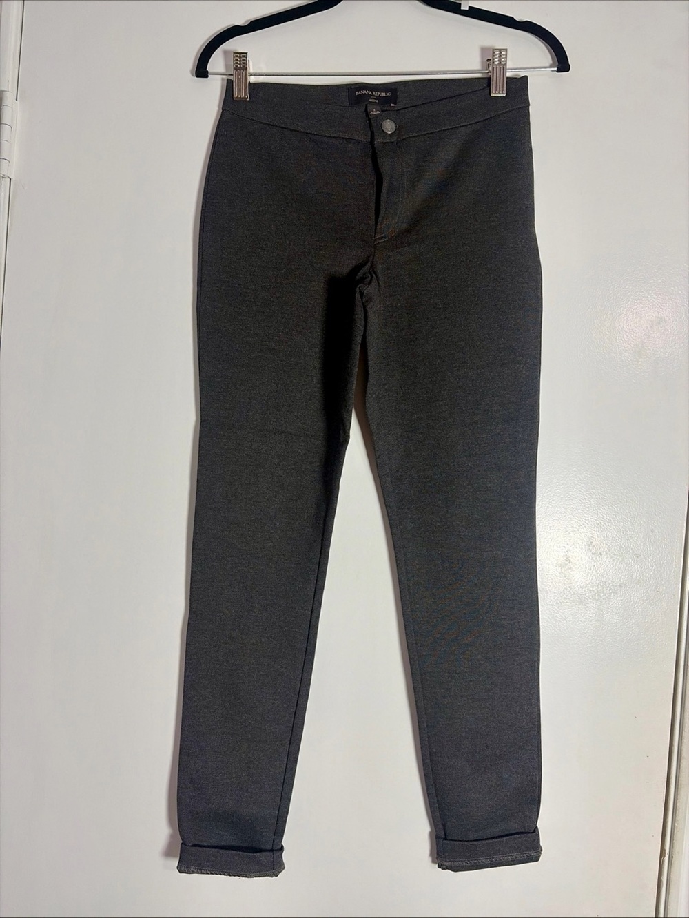 Banana Republic Legging Pants Women's Size 2  Dark Charcoal Gray Stretch NWT